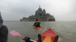 le Mont Saint Michel à marée hautee