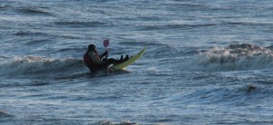 Surf sur la plage du bec d'andaine