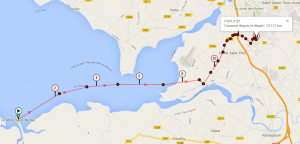 Trace gps du trail Le Mont Saint Michel - Le Val Saint Pere